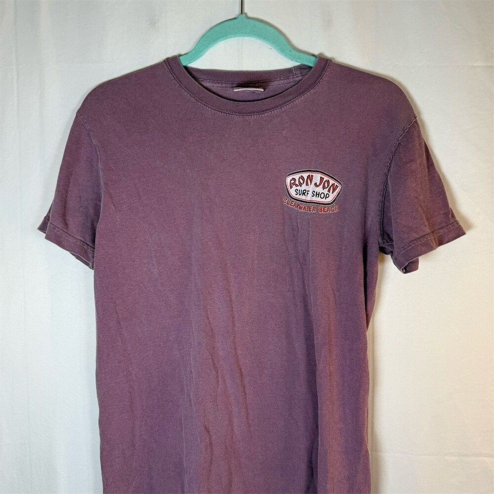 Comfort Colors Clearwater Beach Graphic T-Shirt Purple Unisex Size S
